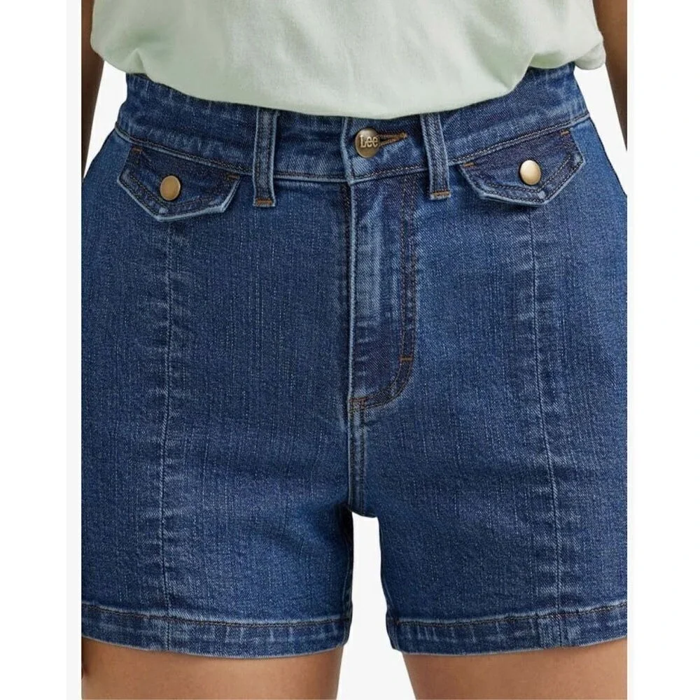 Lee Women's Legendary Seamed Denim Short. 4